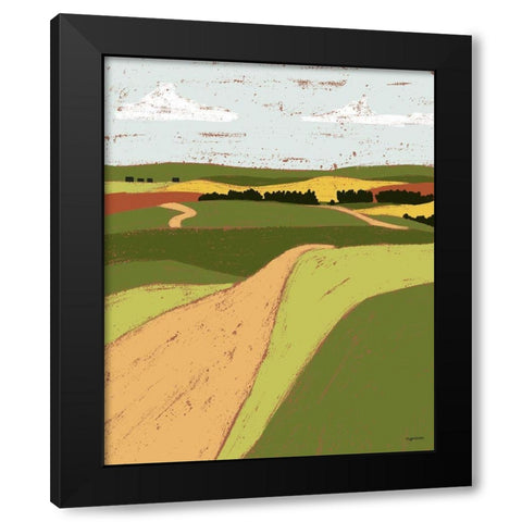 Pasture II Black Modern Wood Framed Art Print by Brown, Kyra