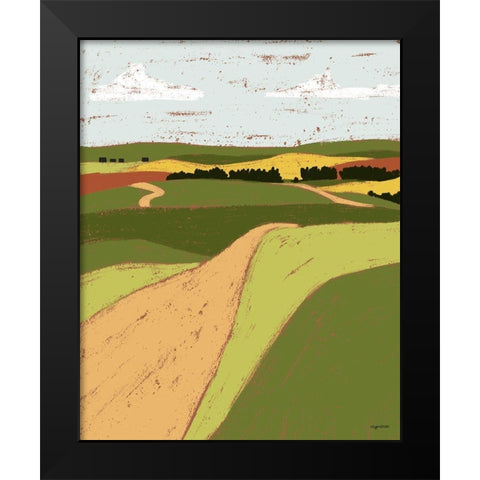 Pasture II Black Modern Wood Framed Art Print by Brown, Kyra