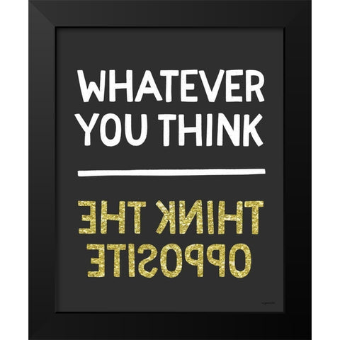 Opposite Black Modern Wood Framed Art Print by Brown, Kyra