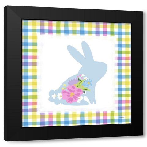 Easter Bunny II Black Modern Wood Framed Art Print by Brown, Kyra