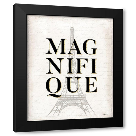 Magnifique Black Modern Wood Framed Art Print with Double Matting by Brown, Kyra