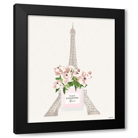 Parisian Perfume Black Modern Wood Framed Art Print with Double Matting by Brown, Kyra
