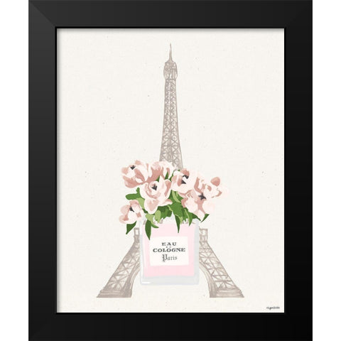 Parisian Perfume Black Modern Wood Framed Art Print by Brown, Kyra