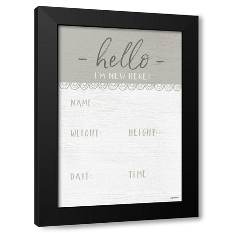 Stats Black Modern Wood Framed Art Print with Double Matting by Brown, Kyra