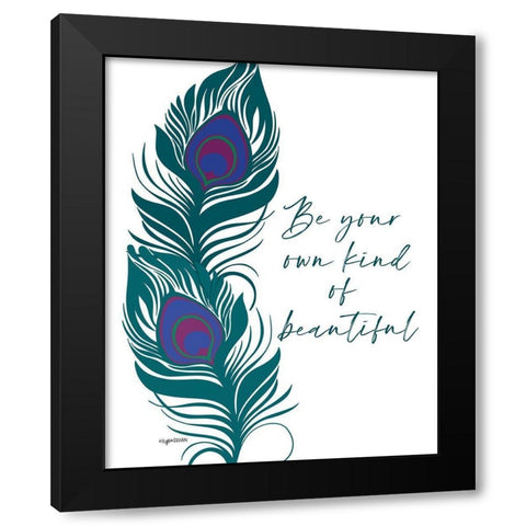 Beautiful Black Modern Wood Framed Art Print by Brown, Kyra