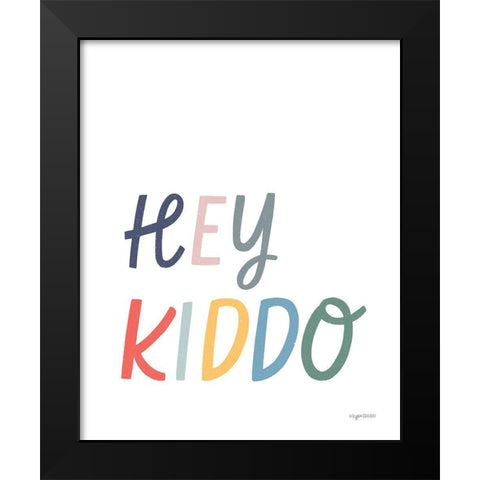 Key-Kiddo Black Modern Wood Framed Art Print by Brown, Kyra