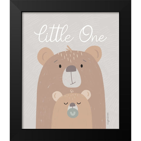 Little One Black Modern Wood Framed Art Print by Brown, Kyra