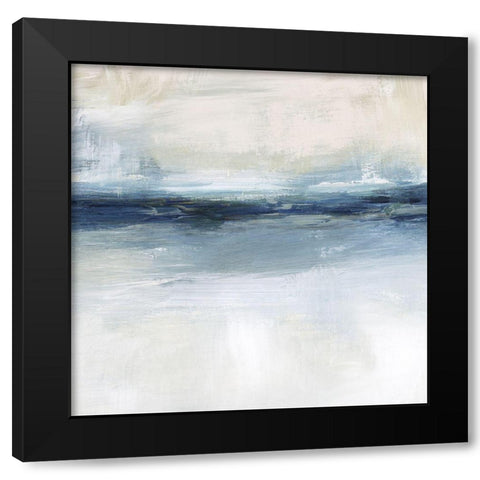 Coastal Air II Black Modern Wood Framed Art Print by Blue, Nina