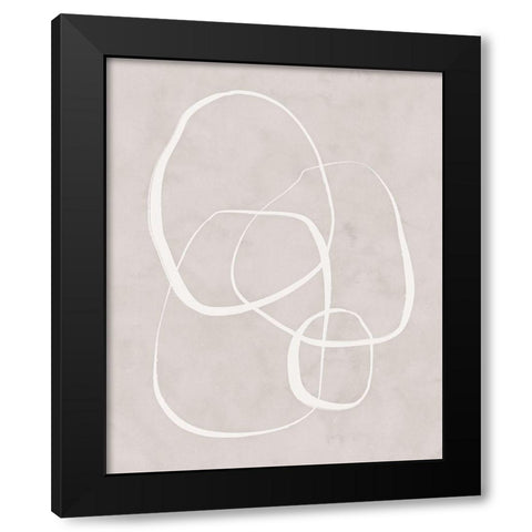 Infinity Black Modern Wood Framed Art Print with Double Matting by Blue, Nina