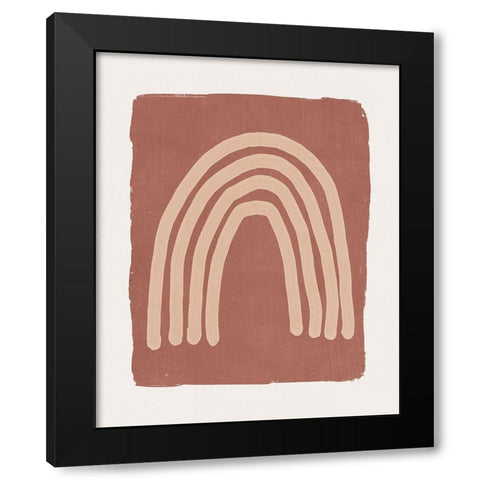 Primitive Arch I Black Modern Wood Framed Art Print with Double Matting by Blue, Nina