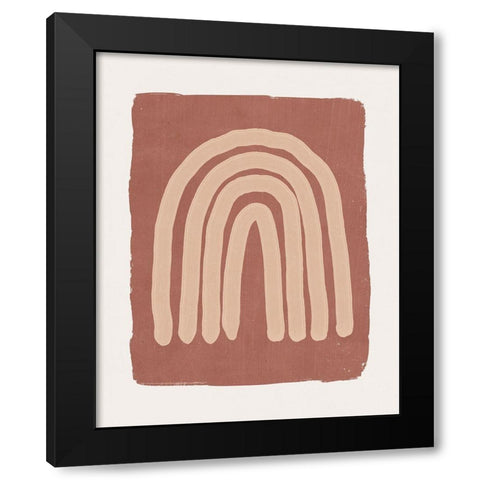 Primitive Arch II Black Modern Wood Framed Art Print with Double Matting by Blue, Nina