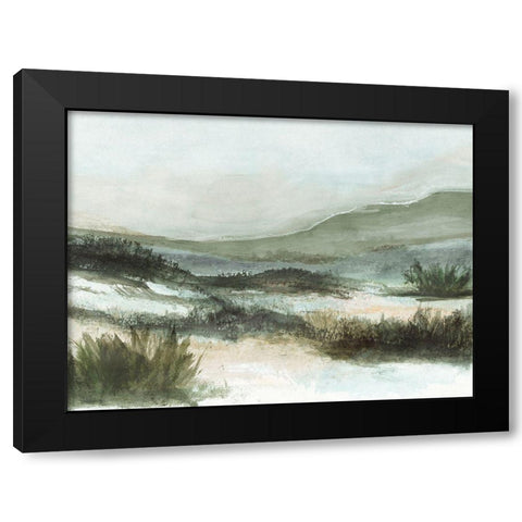 Lush Landscape I Black Modern Wood Framed Art Print with Double Matting by Blue, Nina