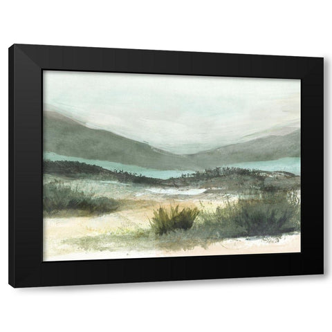 Lush Landscape II Black Modern Wood Framed Art Print by Blue, Nina