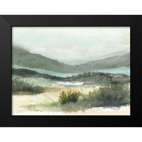 Lush Landscape II Black Modern Wood Framed Art Print by Blue, Nina