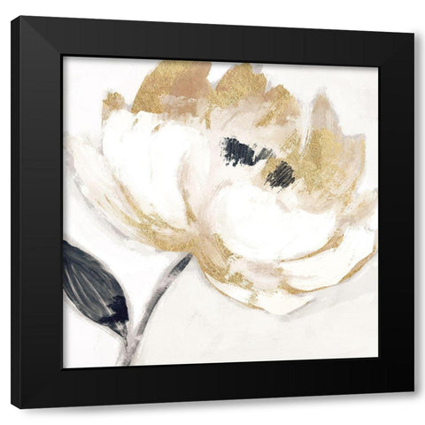 Neutral Bloom II Black Modern Wood Framed Art Print with Double Matting by Blue, Nina