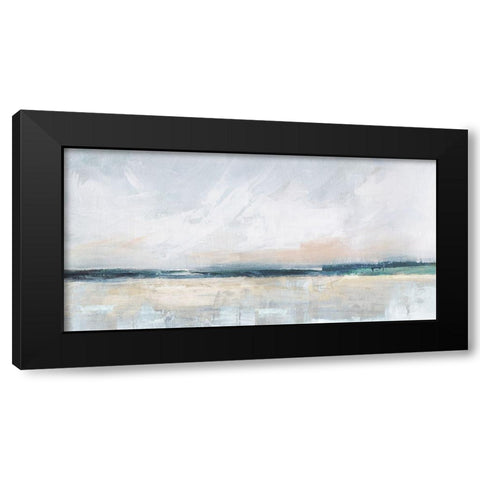 Mediterranean Escape Black Modern Wood Framed Art Print with Double Matting by Blue, Nina