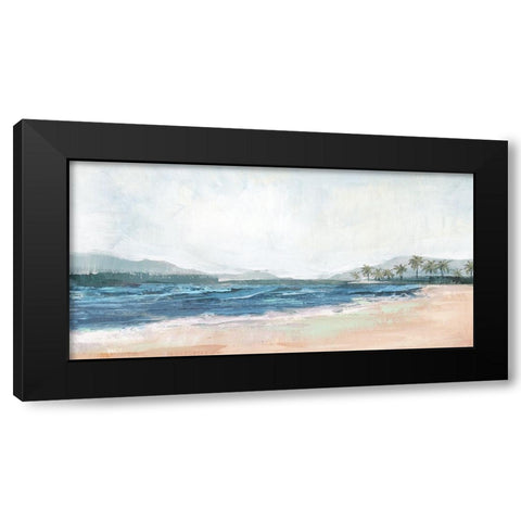 Mediterranean Escape II Black Modern Wood Framed Art Print by Blue, Nina