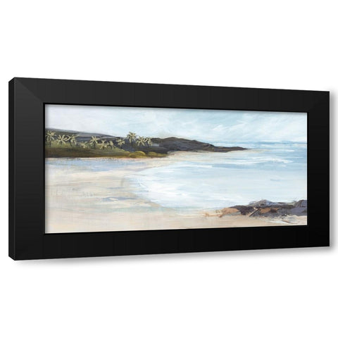 Mediterranean Escape IV Black Modern Wood Framed Art Print by Blue, Nina