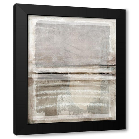 Simple Silence II Black Modern Wood Framed Art Print by Blue, Nina