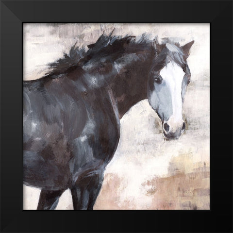 Onlooker Black Modern Wood Framed Art Print by Blue, Nina