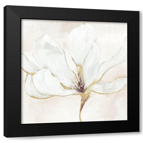 Elegant Magnolia II Black Modern Wood Framed Art Print by Blue, Nina