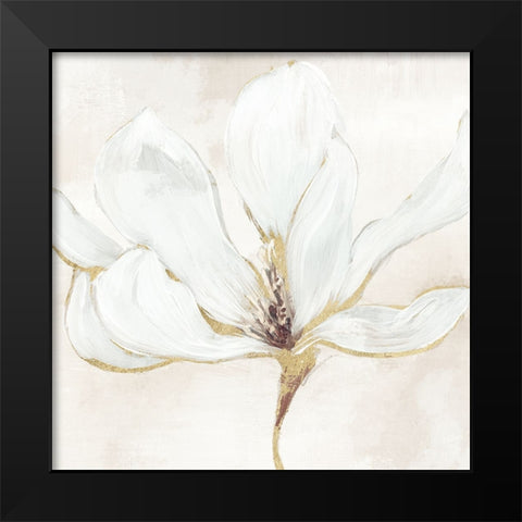 Elegant Magnolia II Black Modern Wood Framed Art Print by Blue, Nina