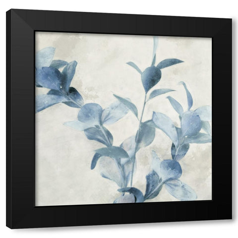 Blue Botanicals Black Modern Wood Framed Art Print by Blue, Nina