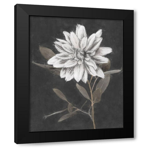 Fable Lotus  Black Modern Wood Framed Art Print by Blue, Nina