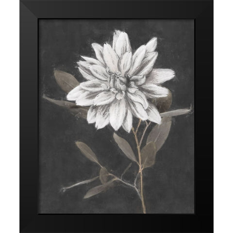 Fable Lotus  Black Modern Wood Framed Art Print by Blue, Nina
