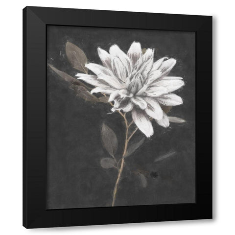 Fable Lotus 2 Black Modern Wood Framed Art Print with Double Matting by Blue, Nina