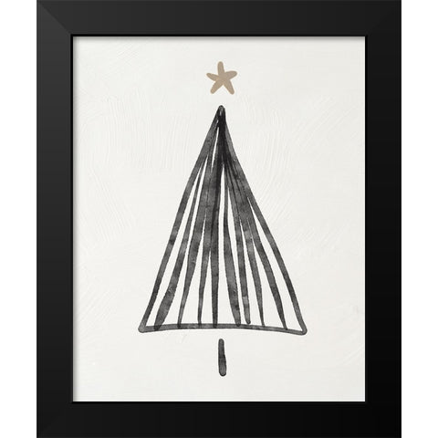 Modern Christmas Tree III Black Modern Wood Framed Art Print by Blue, Nina