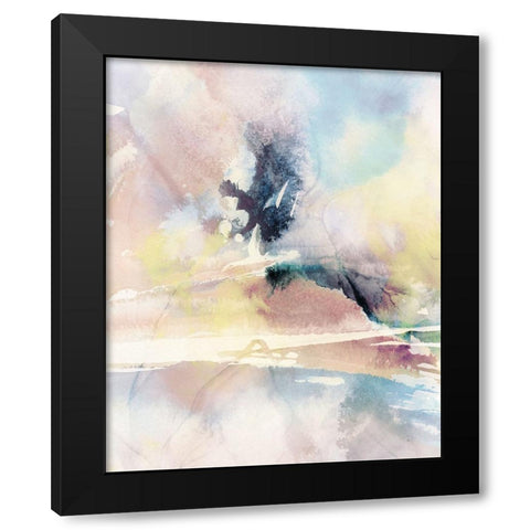 Celestial Ink II Black Modern Wood Framed Art Print by Blue, Nina