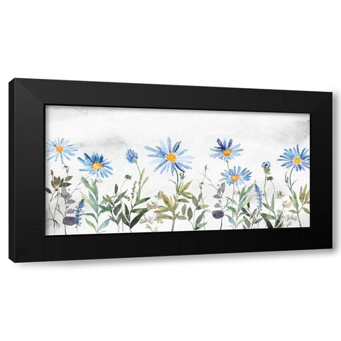 Wildflowers II Black Modern Wood Framed Art Print by Blue, Nina