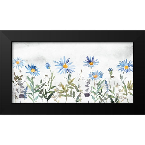 Wildflowers II Black Modern Wood Framed Art Print by Blue, Nina