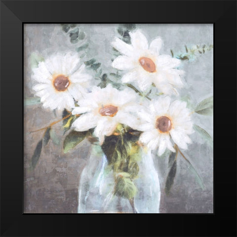 Daisy Bouquet II Black Modern Wood Framed Art Print by Blue, Nina