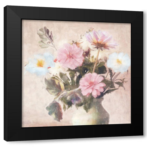 Spring Blooms II Black Modern Wood Framed Art Print by Blue, Nina