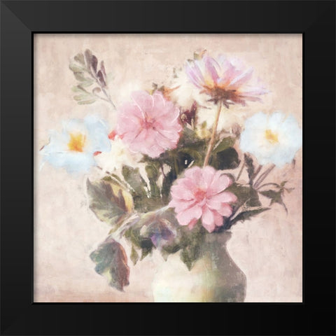 Spring Blooms II Black Modern Wood Framed Art Print by Blue, Nina