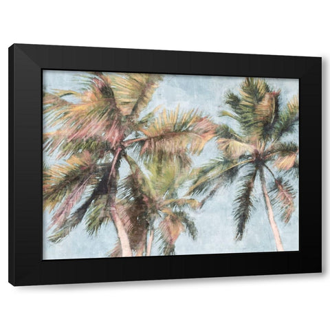 Fun Palms Black Modern Wood Framed Art Print by Blue, Nina