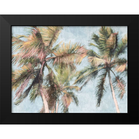 Fun Palms Black Modern Wood Framed Art Print by Blue, Nina