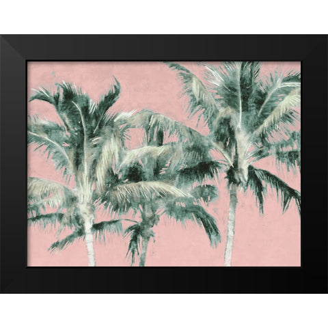 Fun Palms II Black Modern Wood Framed Art Print by Blue, Nina