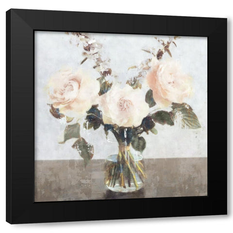 Euphoria Bouquet Black Modern Wood Framed Art Print with Double Matting by Blue, Nina