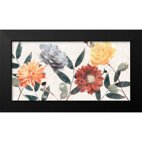 Summer Field Black Modern Wood Framed Art Print by Blue, Nina