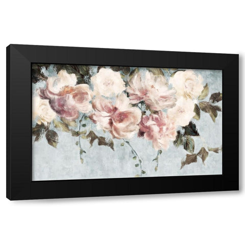 Hanging Country Blooms Black Modern Wood Framed Art Print with Double Matting by Blue, Nina