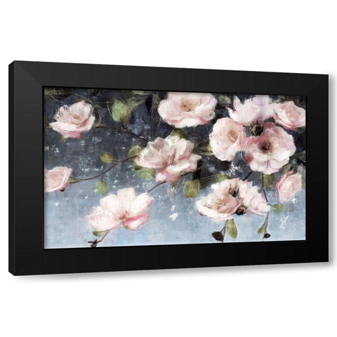 Twilight Blooms Black Modern Wood Framed Art Print by Blue, Nina