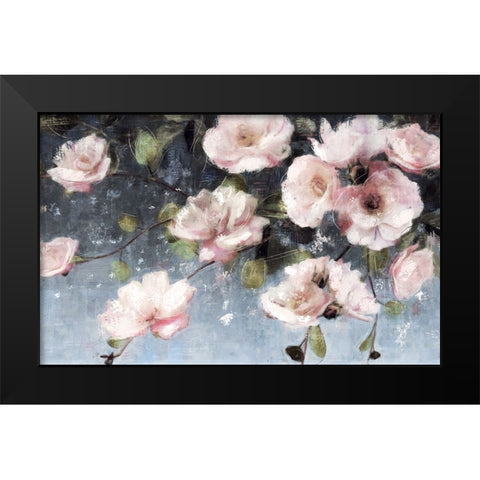 Twilight Blooms Black Modern Wood Framed Art Print by Blue, Nina
