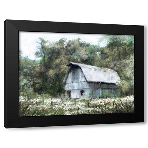 Farmhouse Barn Black Modern Wood Framed Art Print with Double Matting by Blue, Nina