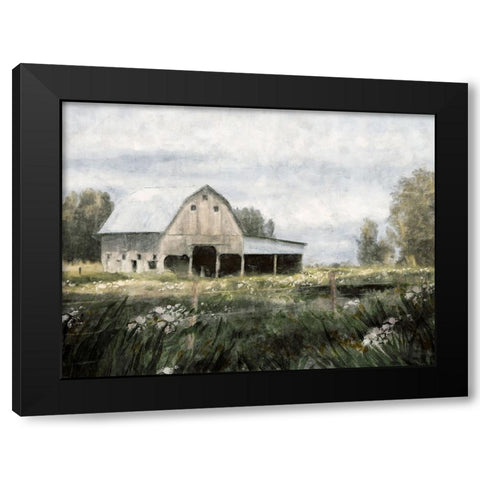 Farmhouse Barn II Black Modern Wood Framed Art Print with Double Matting by Blue, Nina