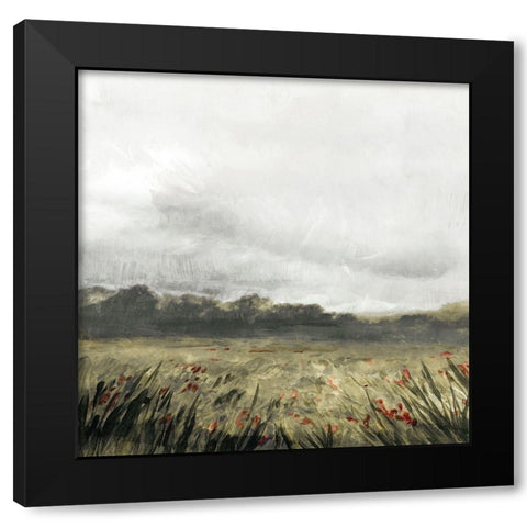 Moody Landscape II Black Modern Wood Framed Art Print by Blue, Nina