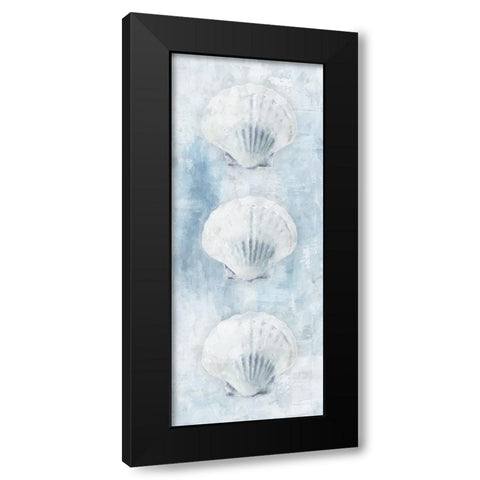 Sea Shells Black Modern Wood Framed Art Print with Double Matting by Blue, Nina