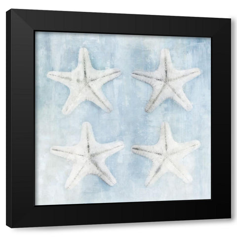 Star Fish Black Modern Wood Framed Art Print with Double Matting by Blue, Nina